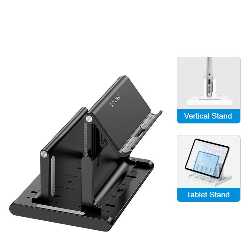 Norvo | Vertikal Laptop Stativ, med Ekstra Telefon/Tablet Holder, for Hjem & Kontor