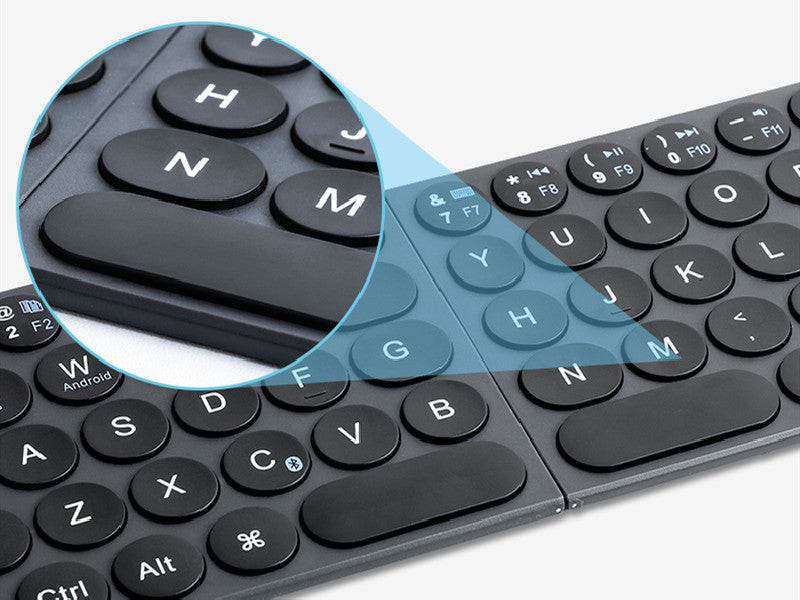 Norvo | Bærbart Foldsamt Tastatur, med Ultra-slim & Lett Design, for Reiser, Hjem, Kontor & Mer