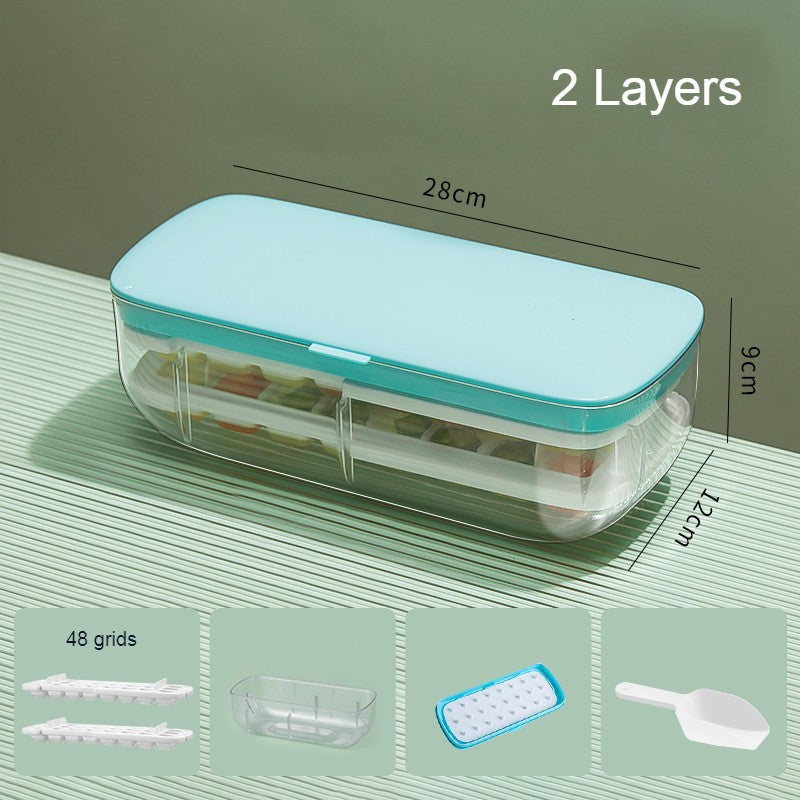 Norvo | 2-lags 48 ruter isbitbrett, med klar isbitoppbevaringsboks