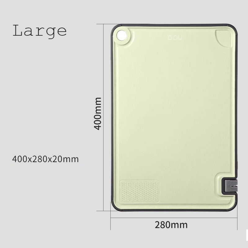 Norvo | Skjærebrett med innebygd knivsliper, hvitløksholder, saftfanger og sklisikker bunn, for kjøtt, grønnsaker, ost