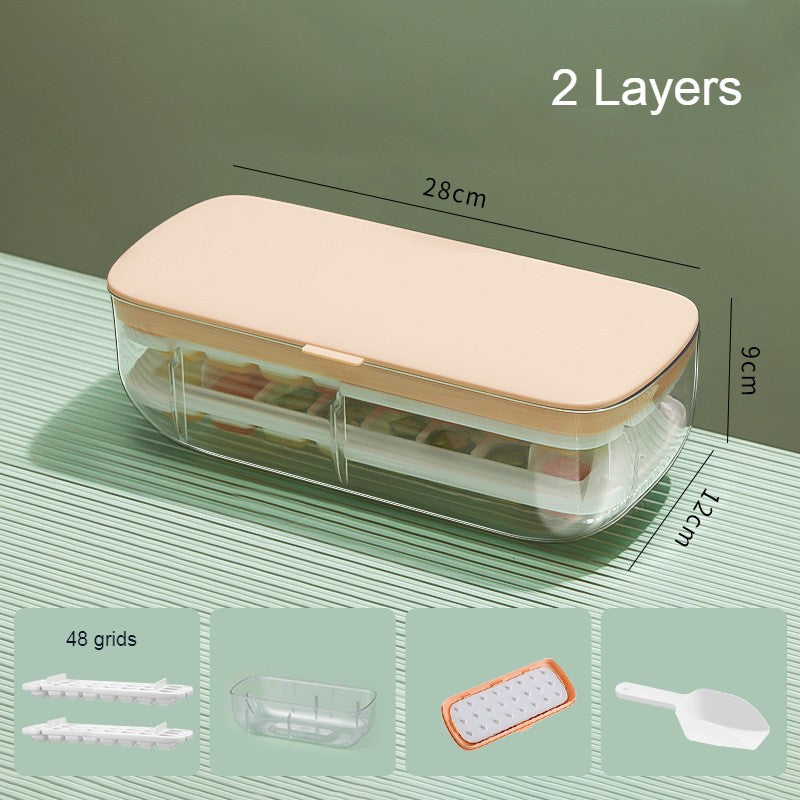 Norvo | 2-lags 48 ruter isbitbrett, med klar isbitoppbevaringsboks