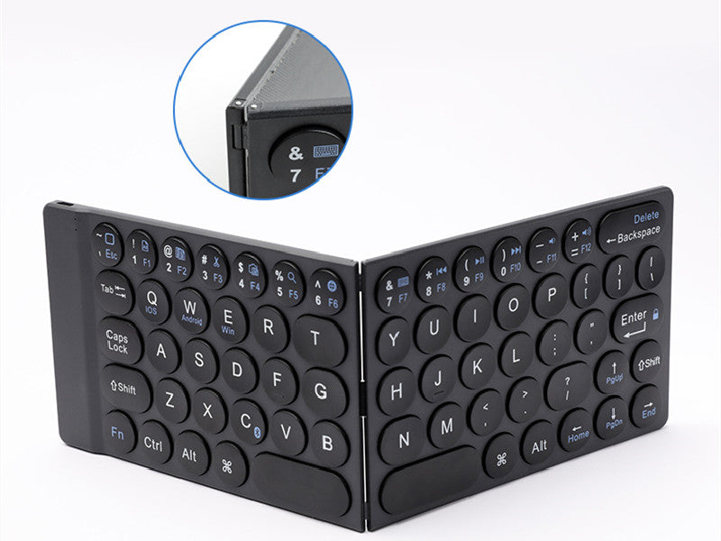 Norvo | Bærbart Foldsamt Tastatur, med Ultra-slim & Lett Design, for Reiser, Hjem, Kontor & Mer
