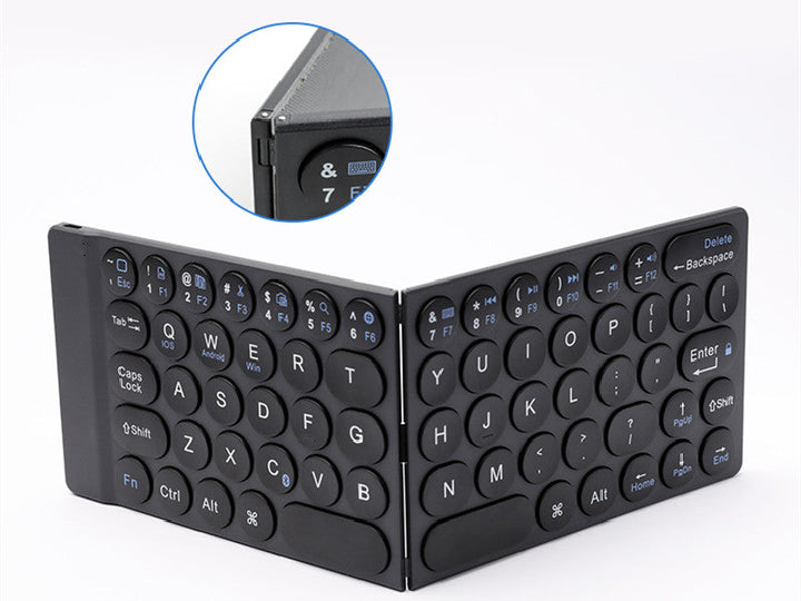 Norvo | Bærbart Foldsamt Tastatur, med Ultra-slim & Lett Design, for Reiser, Hjem, Kontor & Mer