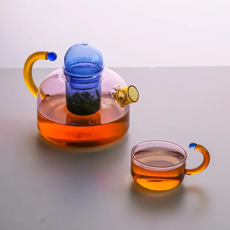 Norvo | Farge Bloom Glass Kjele & Kopp Sett