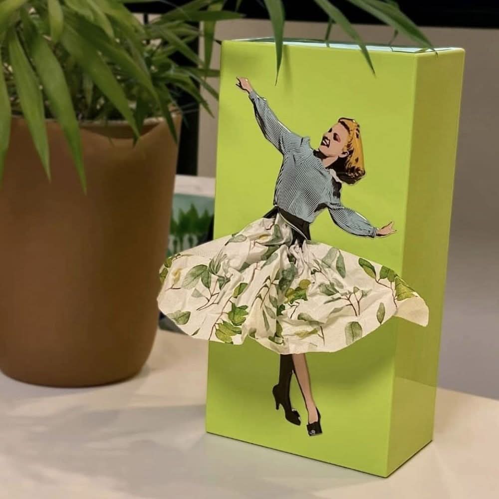 Norvo | Lekfull Rock Tissue Box for Kreativ Hjemmedekorasjon