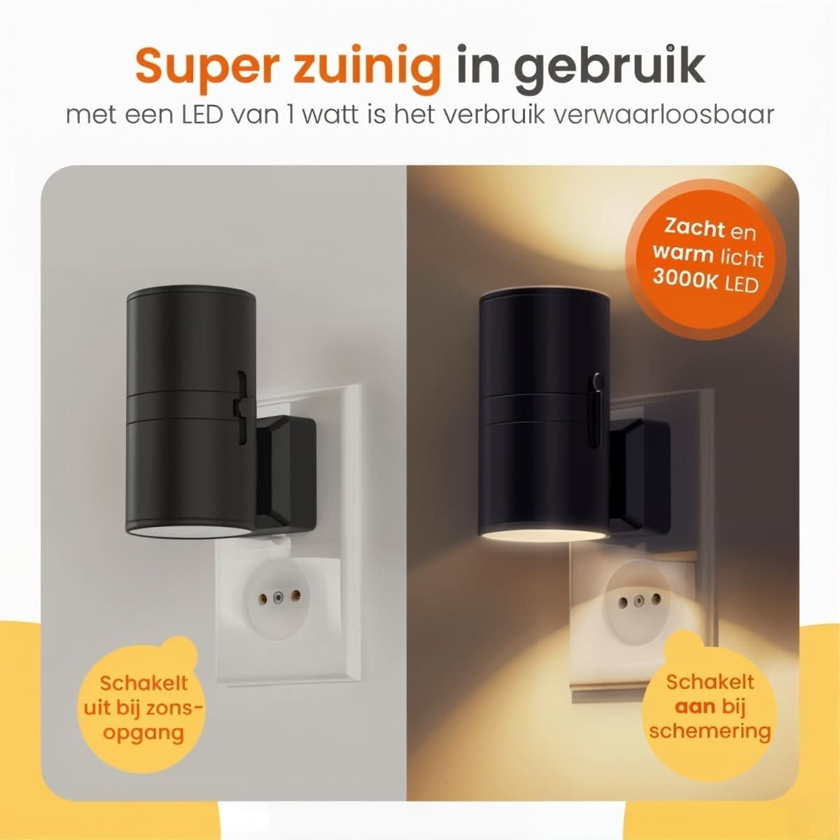 Norvo | Dempet lys med sensor for soverom og gang