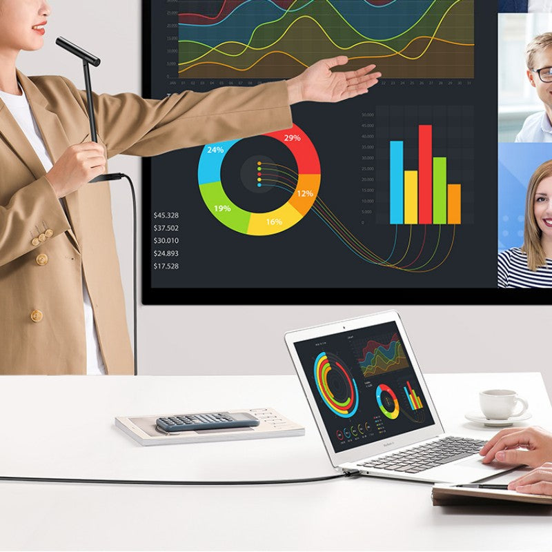 Norvo | USB Desktop Ekstern Intelligente Støy Reduksjons Mikrofon