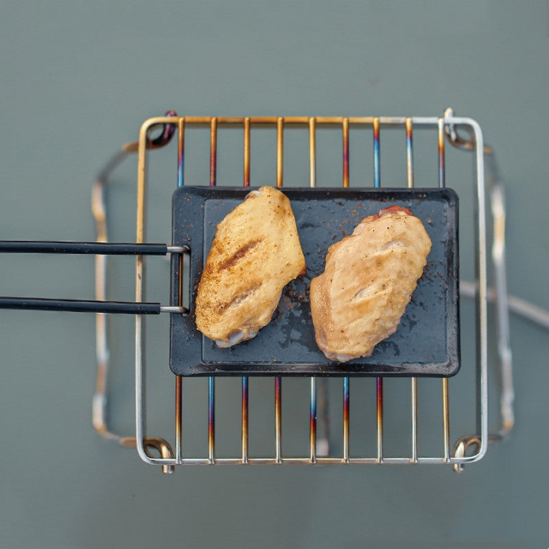 Norvo | Bærbar Ultra-Liten Non-Stick Grillpanne For Utendørs Camping