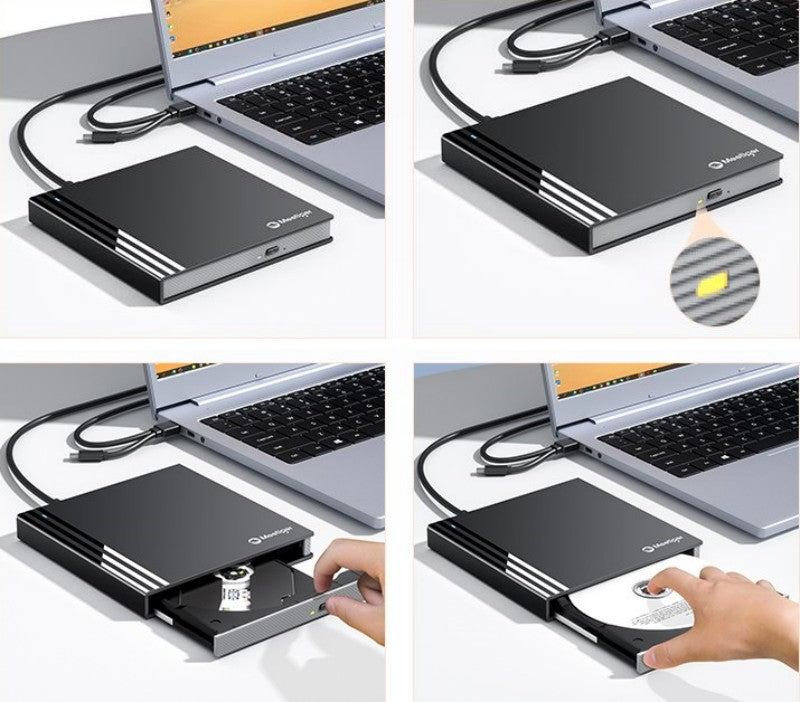 Norvo | Ekstern USB DVD-brenner med ekstern CD-stasjon