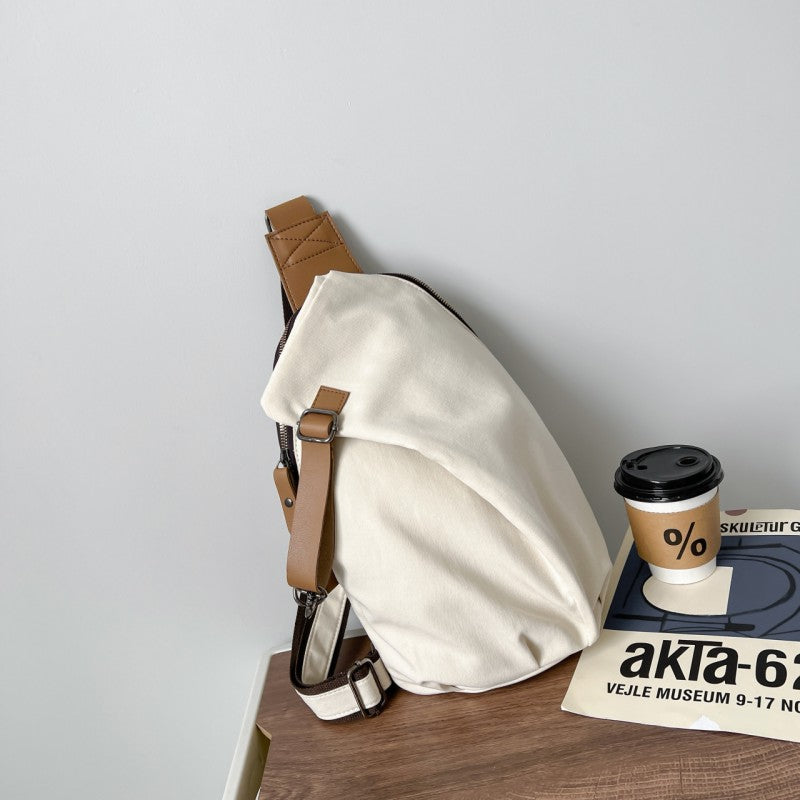Norvo | Lærret Casual Minimalist Stor Kapasitet Enkel Skulder Crossbody Bag