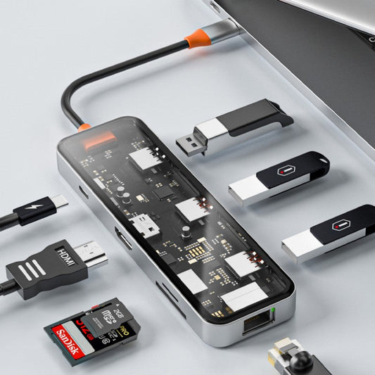 Norvo | Åtte-i-én Multi-Interface Gjennomsiktig Utvidelsesdokking