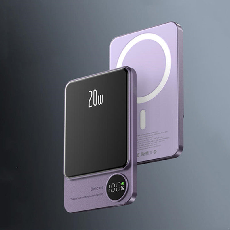 Norvo | 10000mAh Mini Bærbar LED Digital Display Magnetisk hurtiglading Power Bank