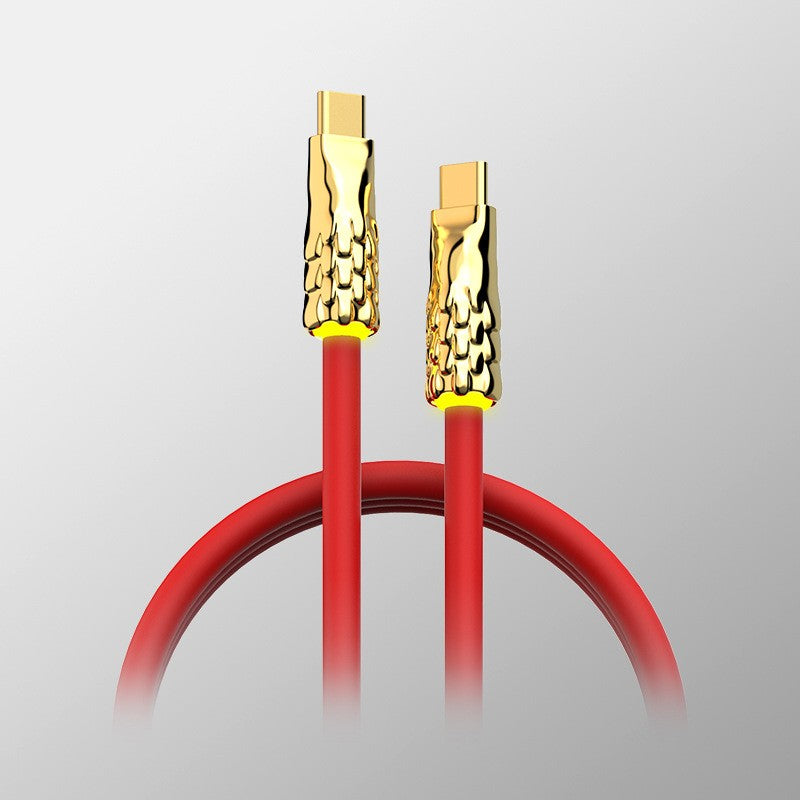 Norvo | Flytende silikon med innebygd pustelys hurtigladekabel