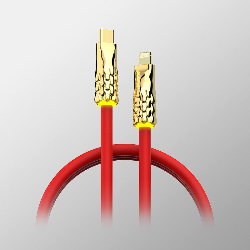 Norvo | Flytende silikon med innebygd pustelys hurtigladekabel