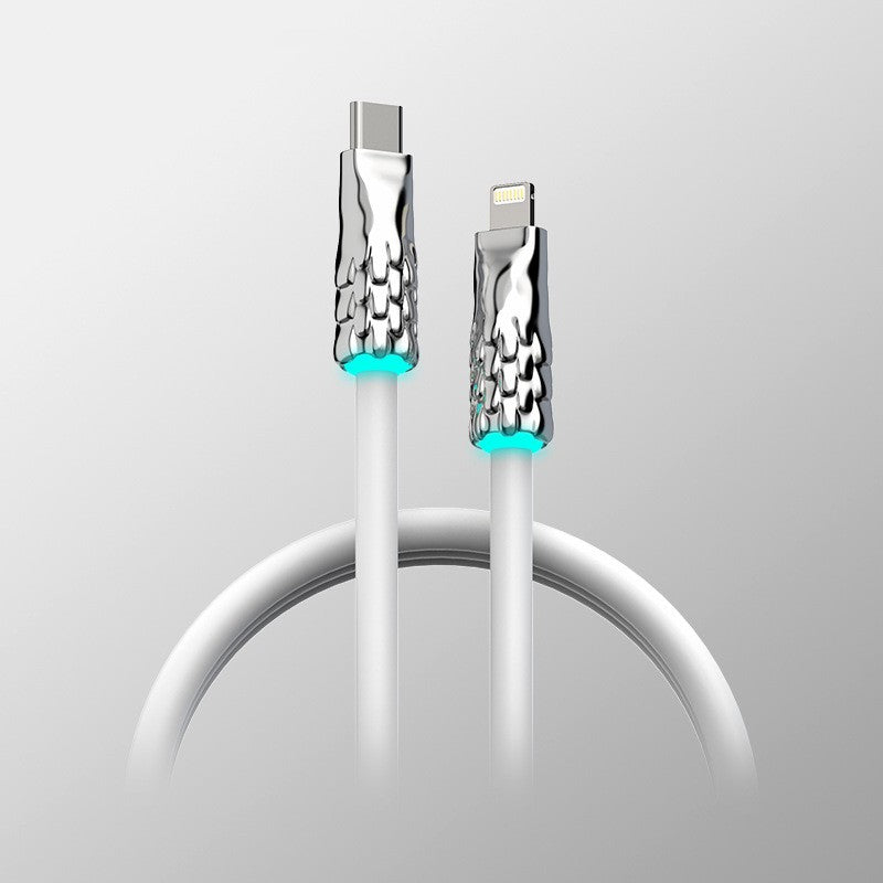 Norvo | Flytende silikon med innebygd pustelys hurtigladekabel