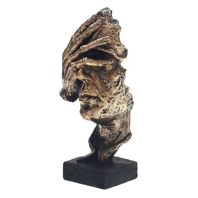 Norvo | Abstrakt Gylden Skulptur for Tidløs Eleganse & Moderne Design
