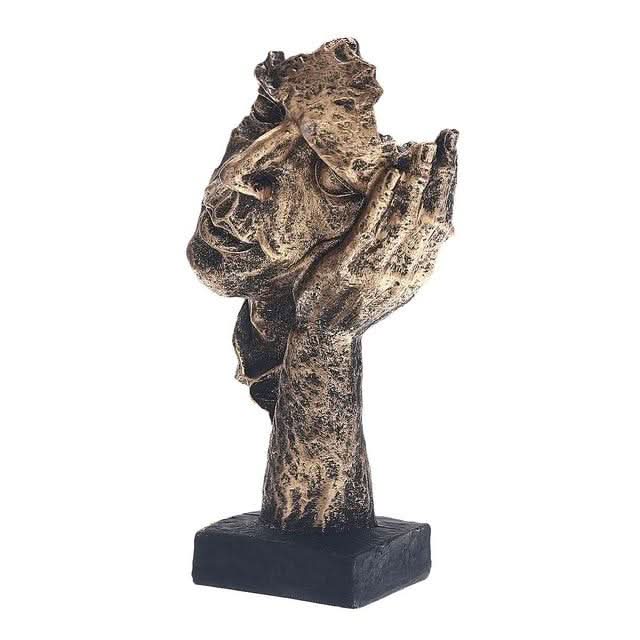 Norvo | Abstrakt Gylden Skulptur for Tidløs Eleganse & Moderne Design