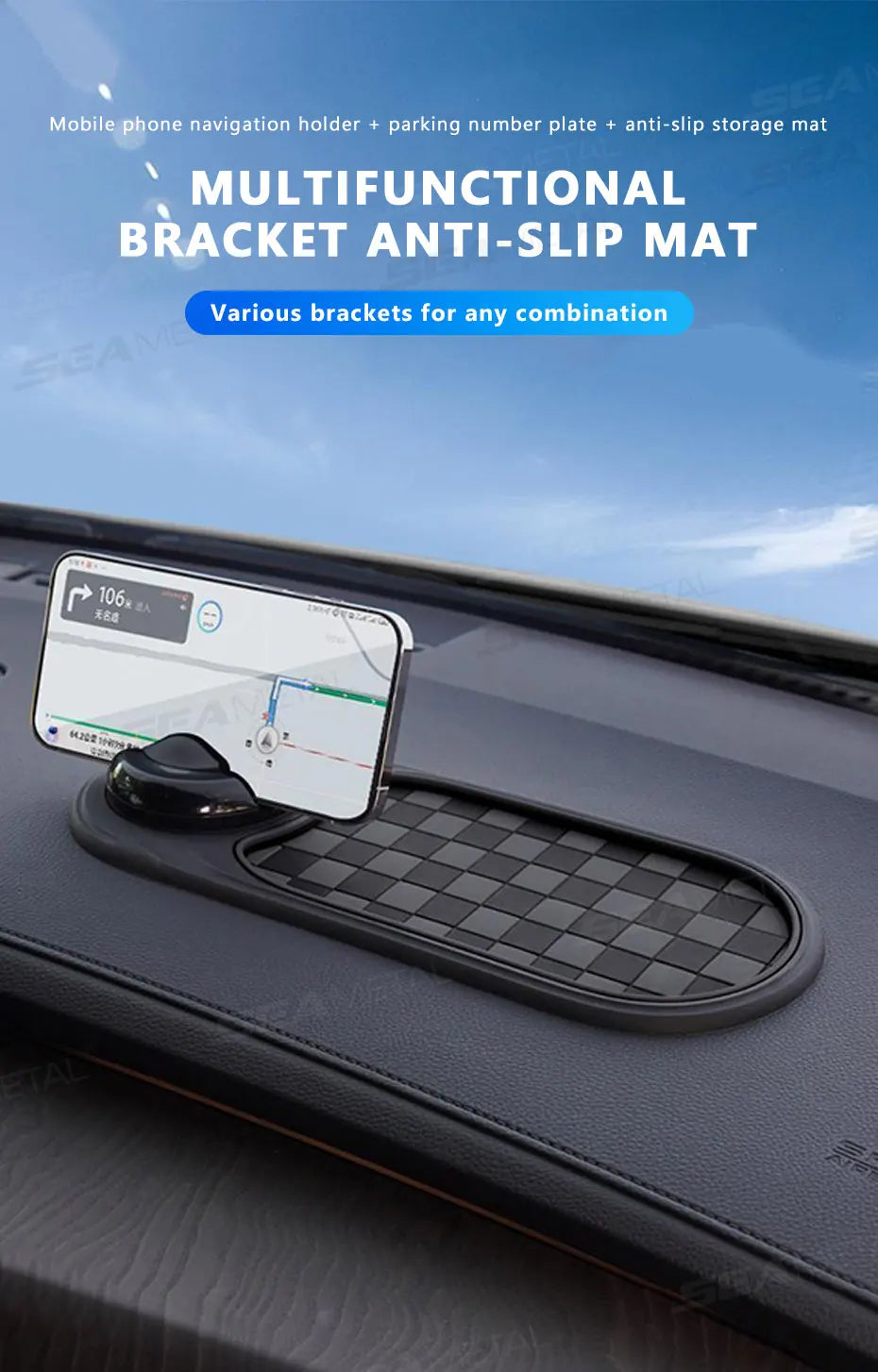 Norvo | BilDashbord Anti Slip Mobilholder