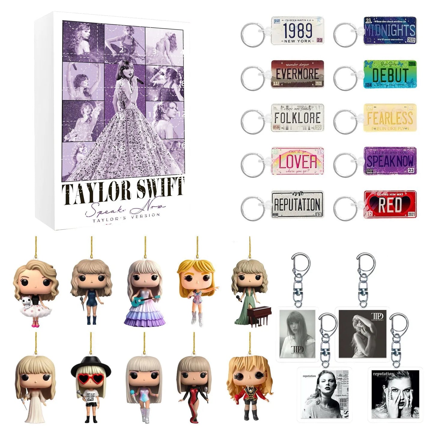 Norvo | DecoJoy Adventskalender – 24-dagers kalender med juledekorasjoner & gjenbrukbart design