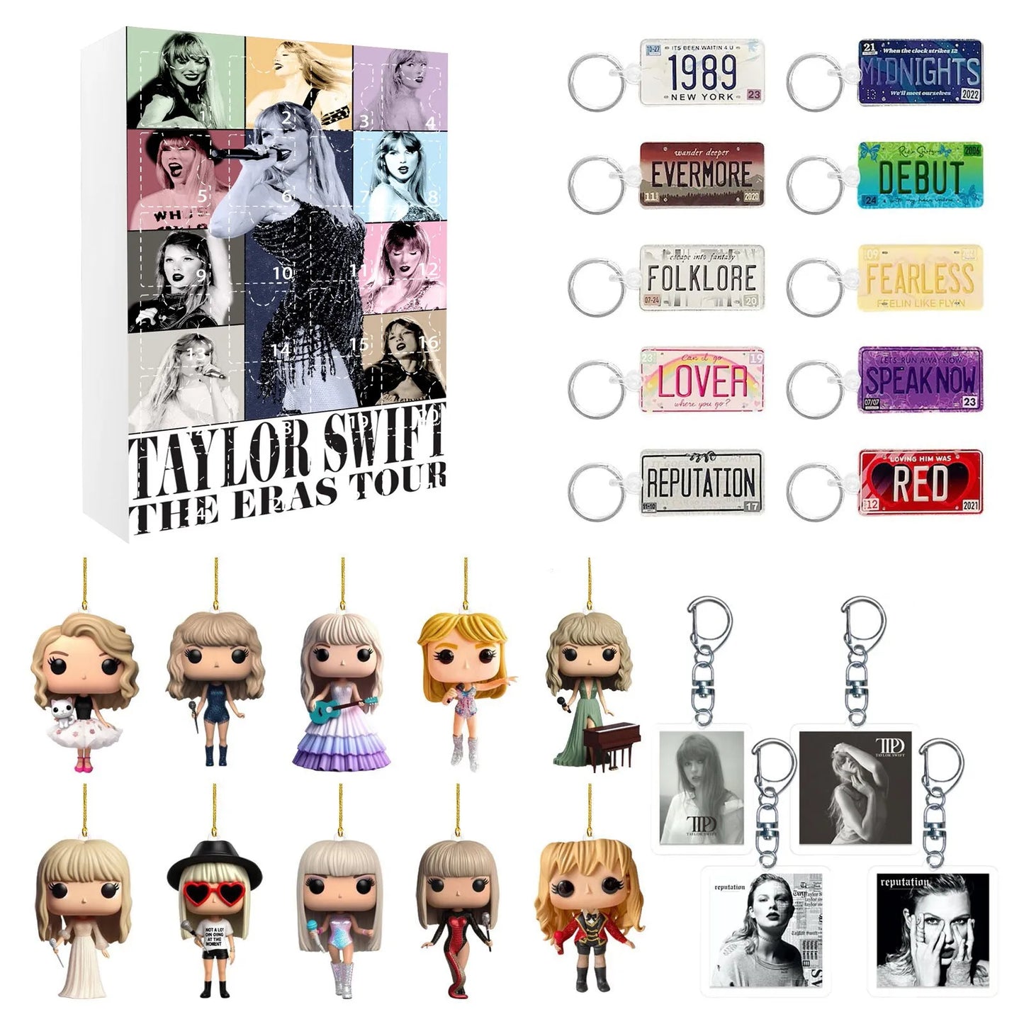 Norvo | DecoJoy Adventskalender – 24-dagers kalender med juledekorasjoner & gjenbrukbart design