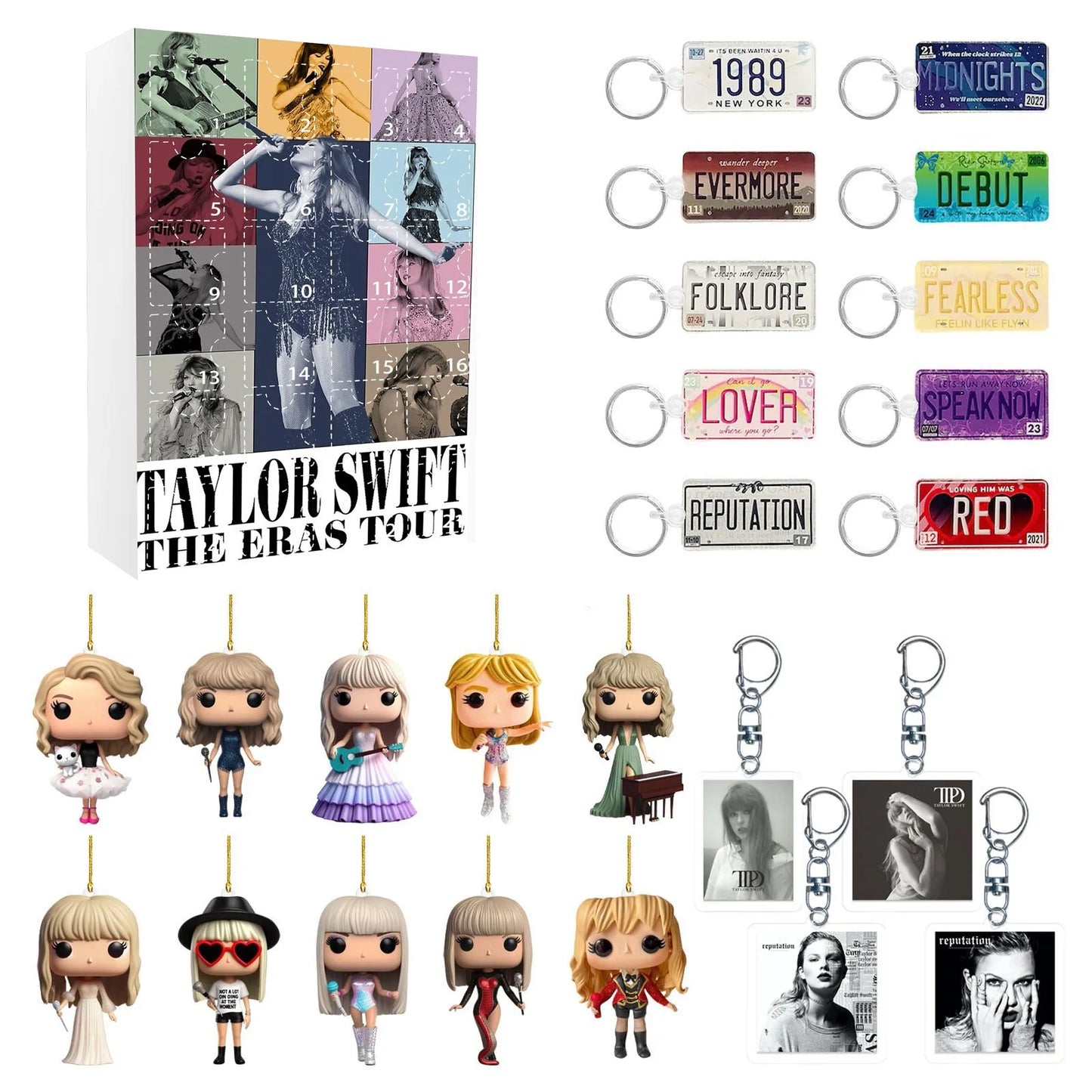 Norvo | DecoJoy Adventskalender – 24-dagers kalender med juledekorasjoner & gjenbrukbart design