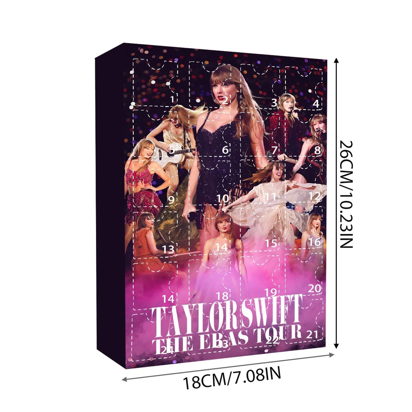 Norvo | DecoJoy Adventskalender – 24-dagers kalender med juledekorasjoner & gjenbrukbart design