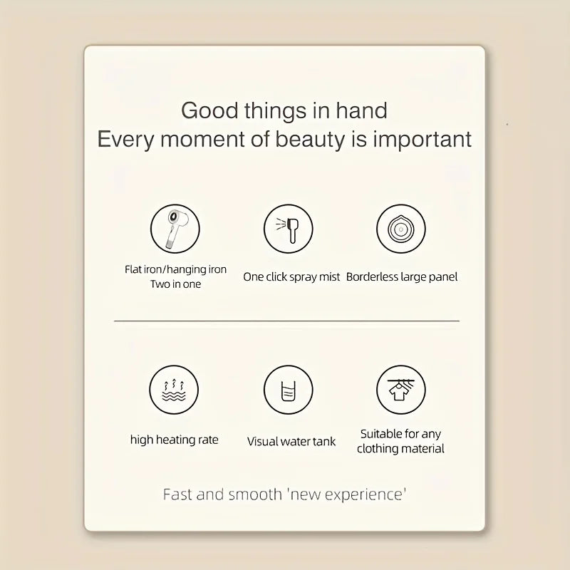 Norvo | Quick Iron™ Bærbar Dampstrykejern for Klær