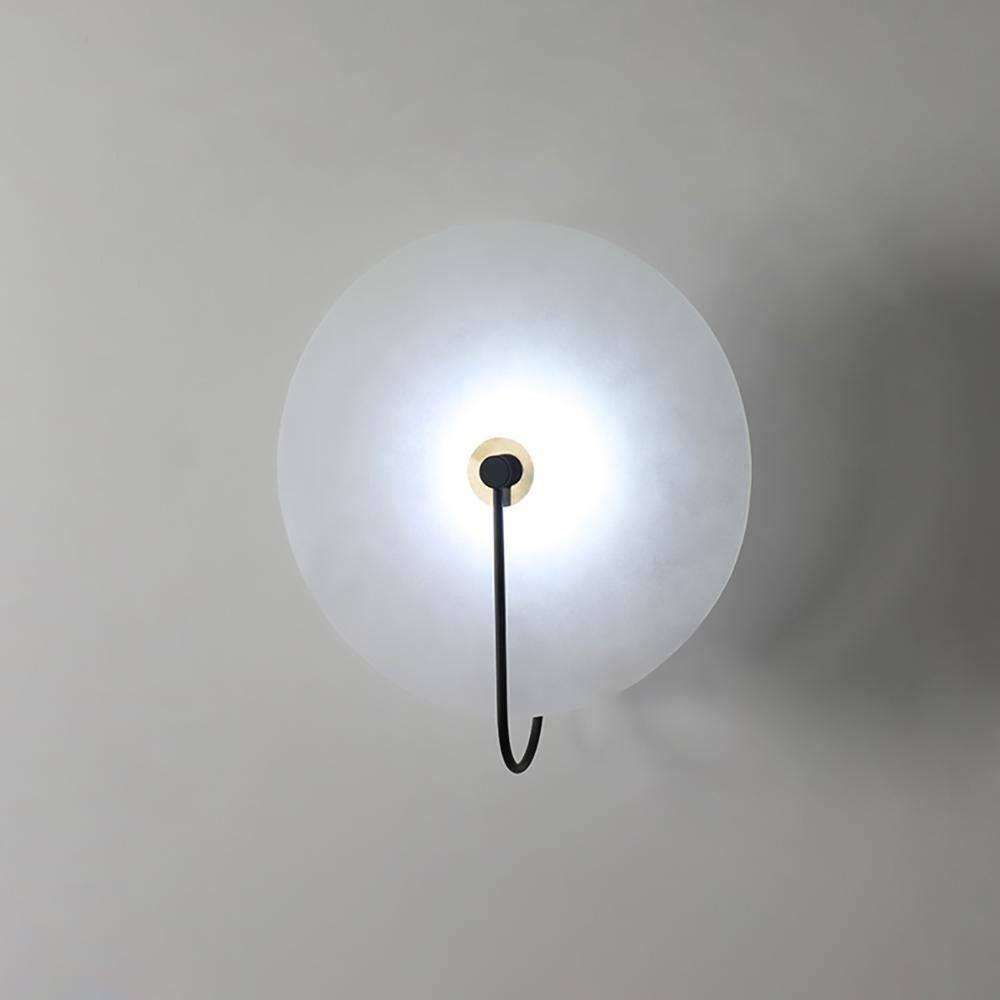 Norvo | Hvit Alabaster Vegglampe