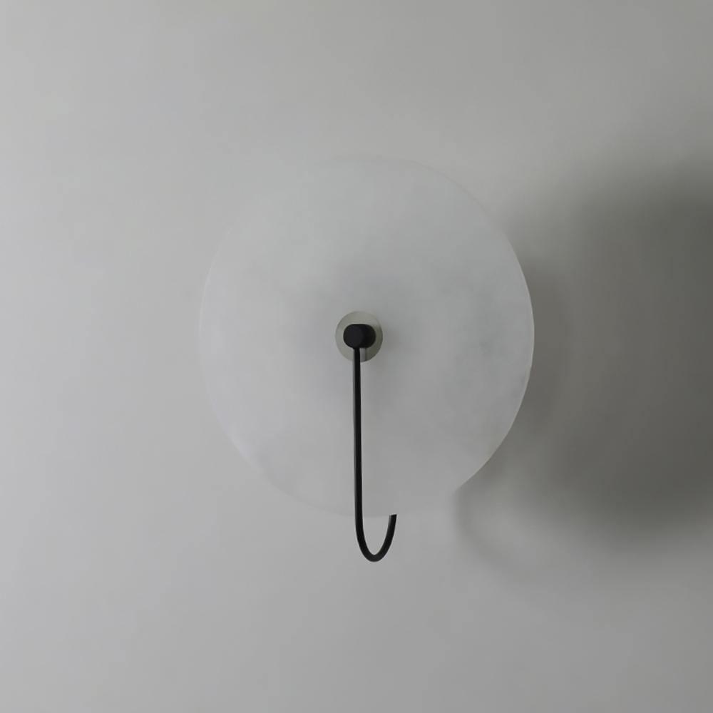 Norvo | Hvit Alabaster Vegglampe