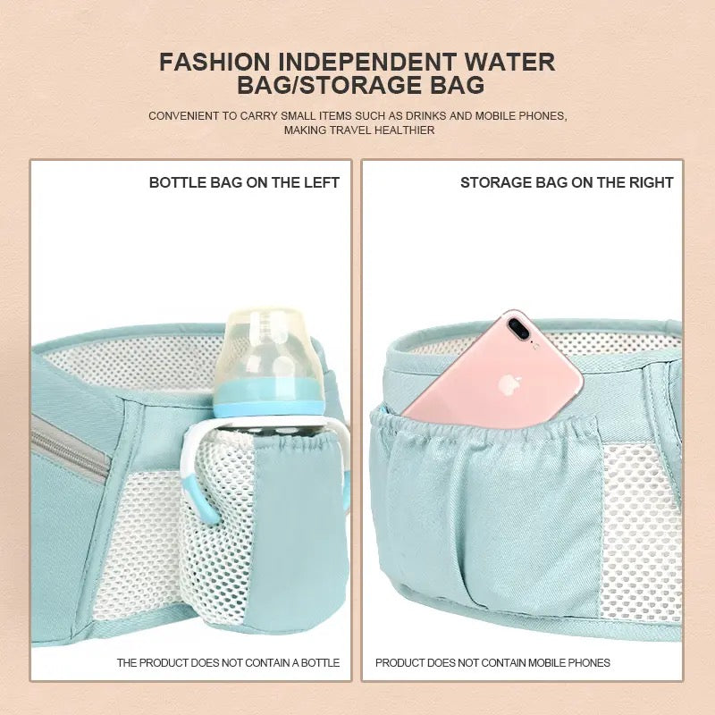 Norvo | All-Position Baby Carrier - Hip Seat Spedbarn Småbarn Rygsekk med Kenguru Innpakning Bærer