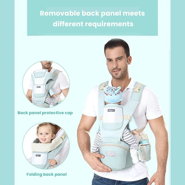 Norvo | All-Position Baby Carrier - Hip Seat Spedbarn Småbarn Rygsekk med Kenguru Innpakning Bærer