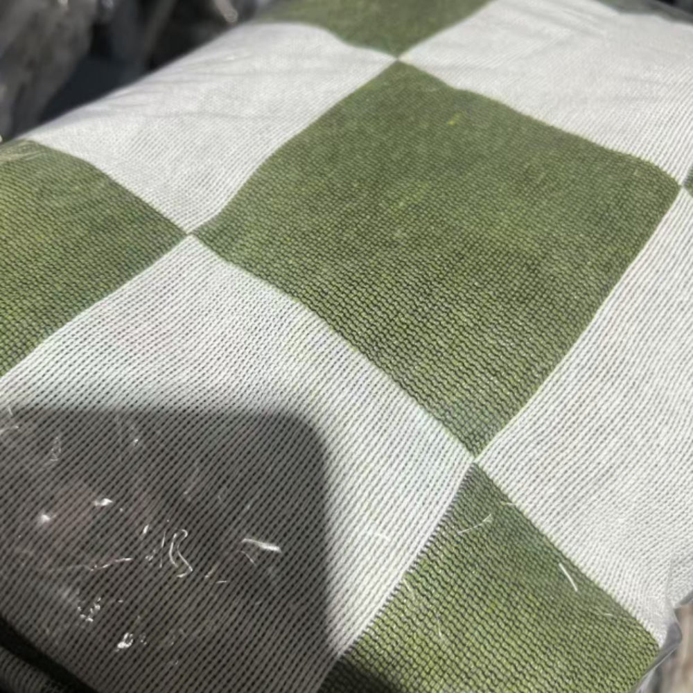 Norvo | All-Season Rutete Piknikteppe med Frynser