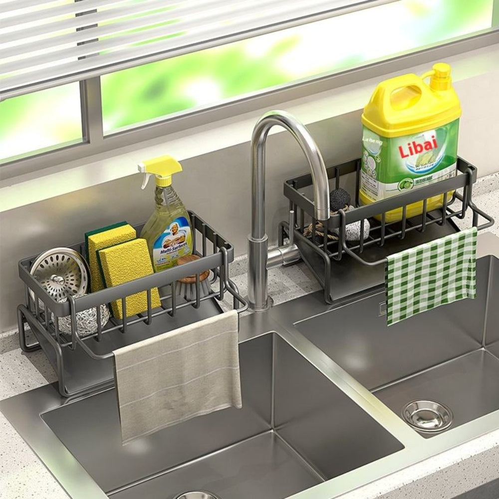 Norvo | Alt-i-ett Svamp Såpe Klut Selvdrennerende Stativ