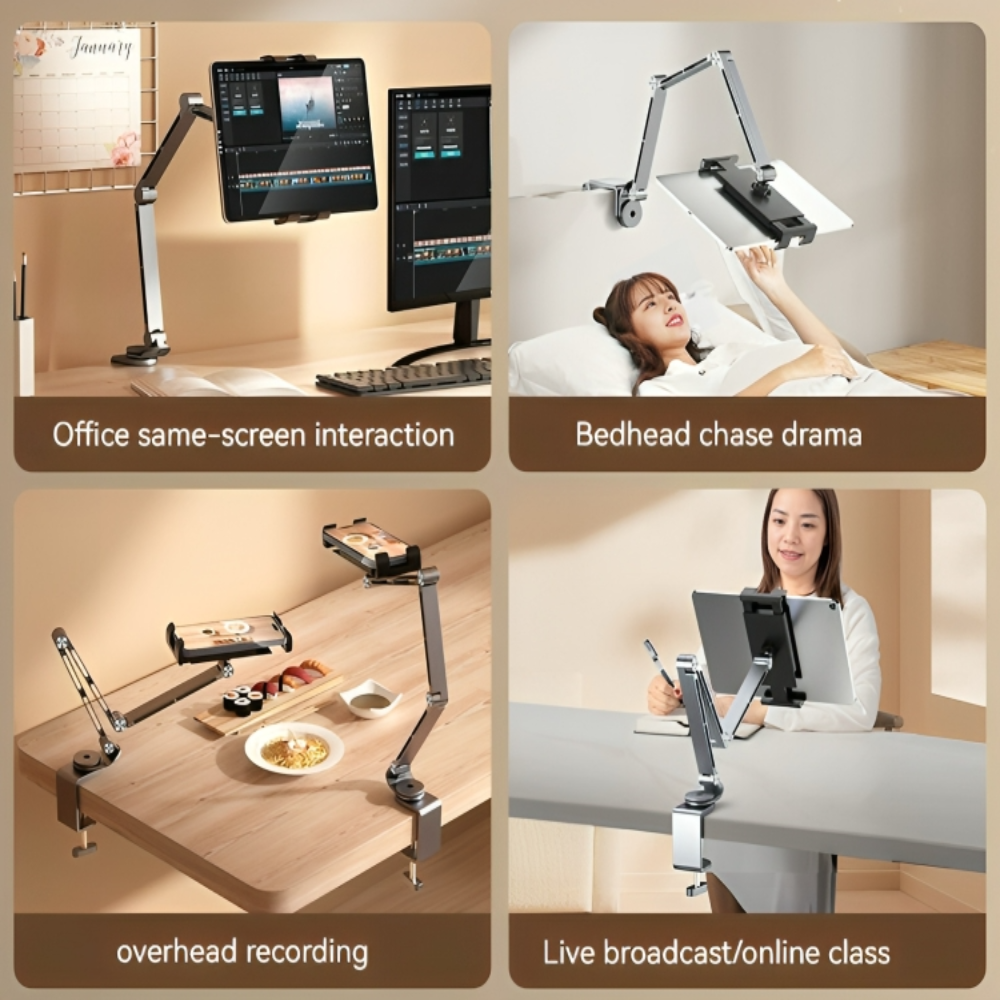 Norvo | Altivo – 360° Justerbar Aluminiumstativ for Nettbrett & Smarttelefoner