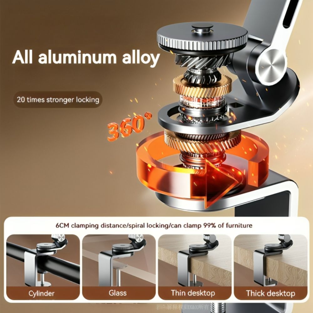 Norvo | Altivo – 360° Justerbar Aluminiumstativ for Nettbrett & Smarttelefoner