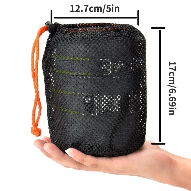 Norvo | Camping Kokeutstyr Sett med Rustfritt Stål Bestikk og Bæreveske