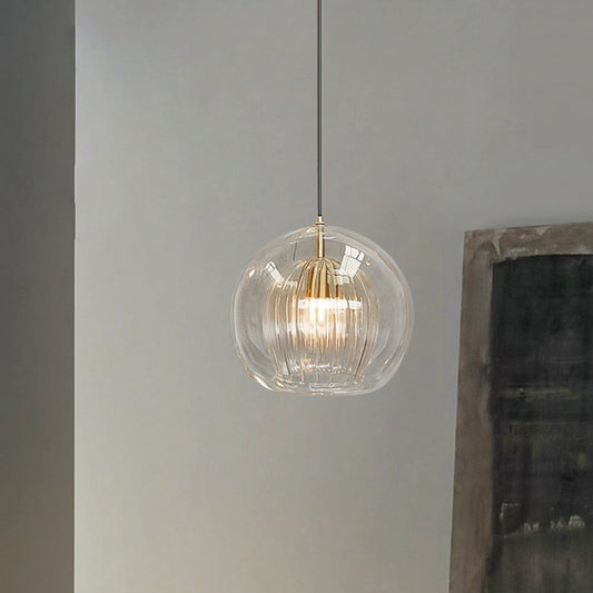 Norvo | ShineSphere - Amber Pendant Light with Radiant Elegance