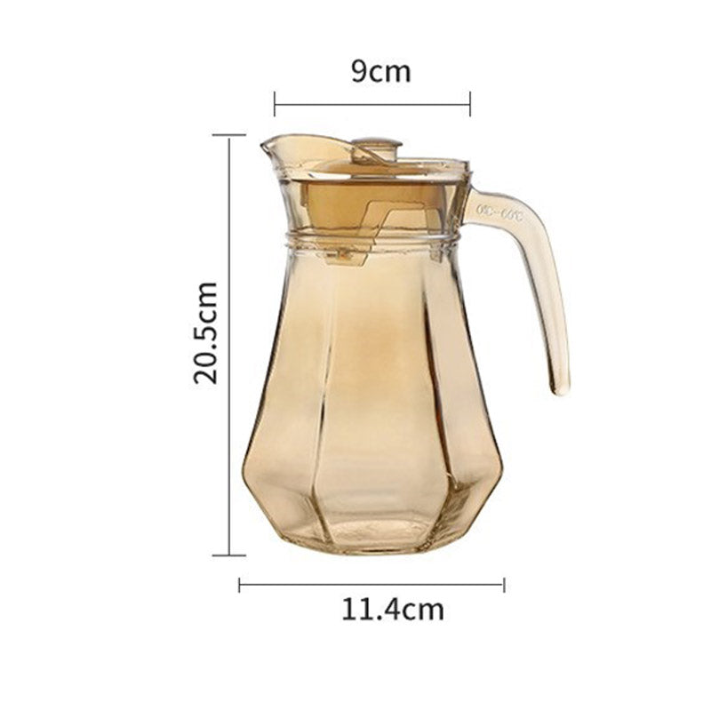 Norvo | Amber hexagonal glasskopper