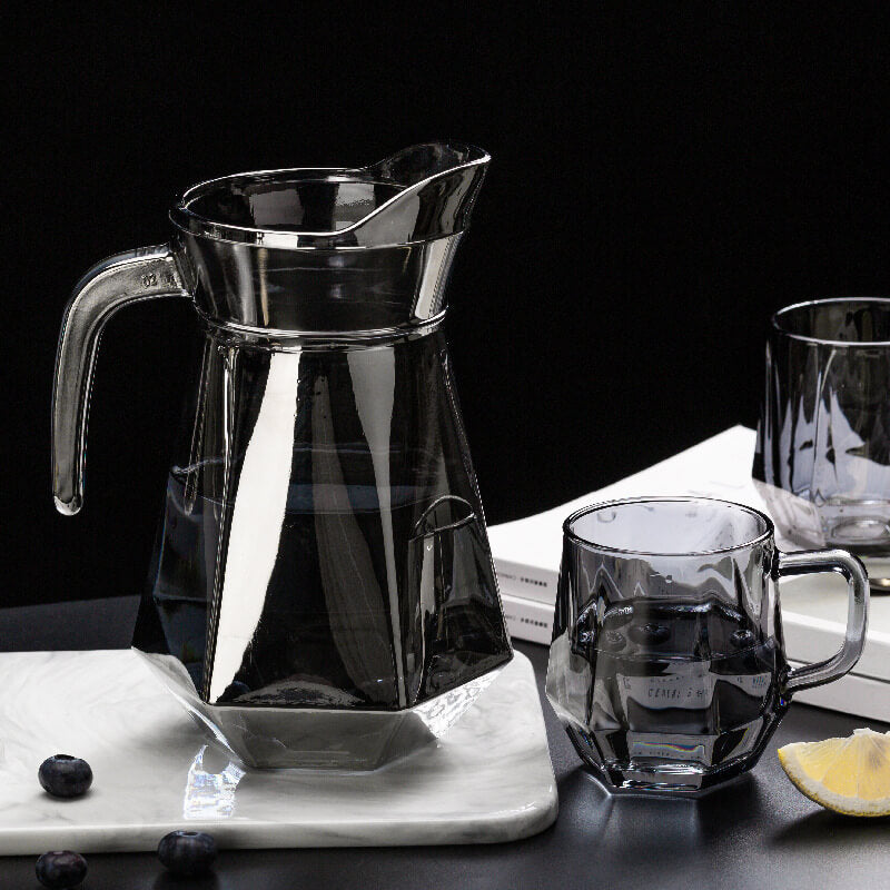 Norvo | Amber hexagonal glasskopper