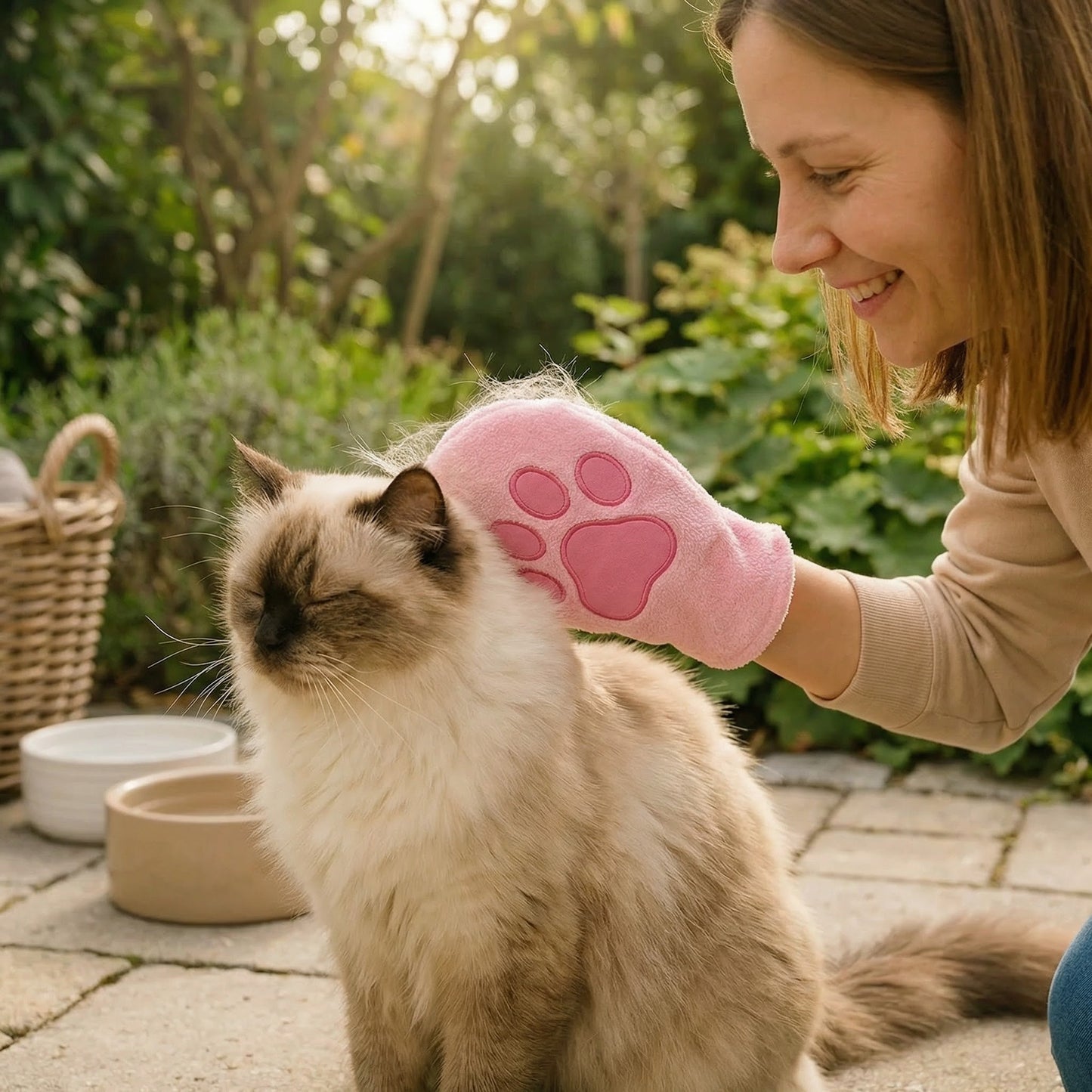 Dyrepleie mikrofiberhanske – tørr badelaken & pelsrengjøring for katter Norvo