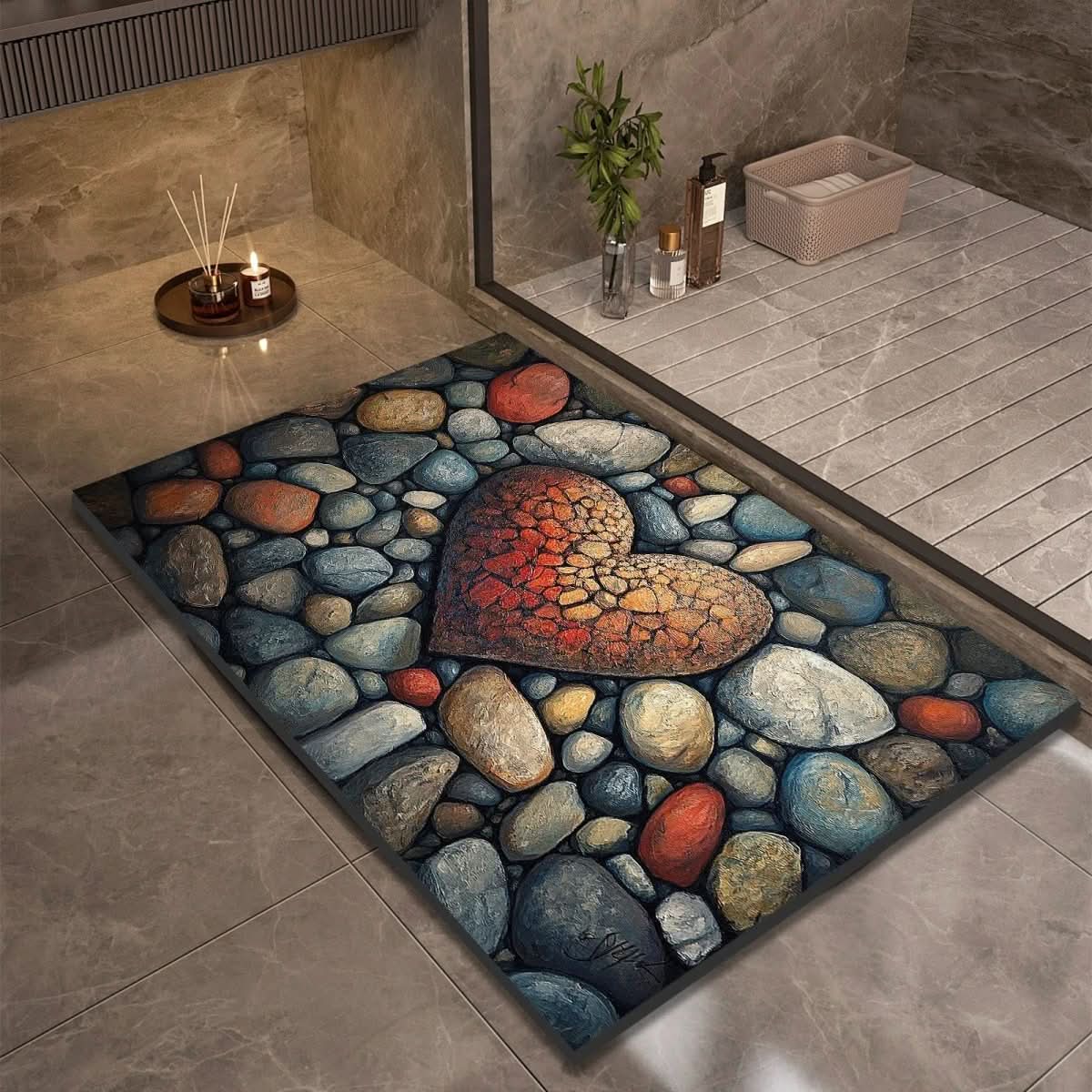 Norvo | Diatomaceous Earth Badmatte for Sikkerhet & Komfort