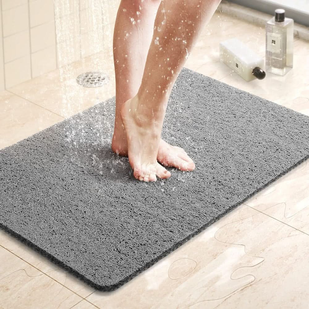 Norvo | Aqualuxe Dushmatte – Rutsjedempende Dushmatte med Dreneringssystem & loofah-mykt Overflate