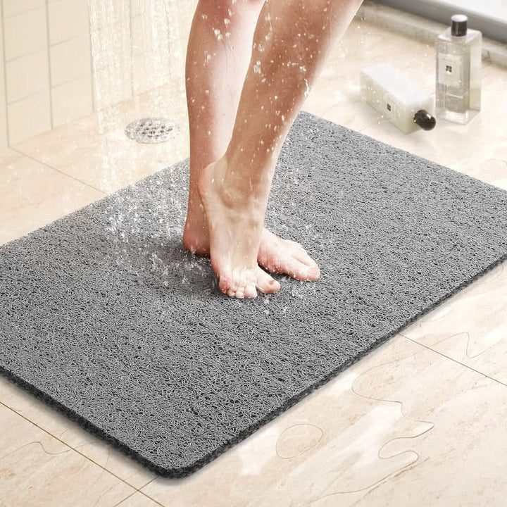 Norvo | Aqualuxe Dushmatte – Rutsjedempende Dushmatte med Dreneringssystem & loofah-mykt Overflate