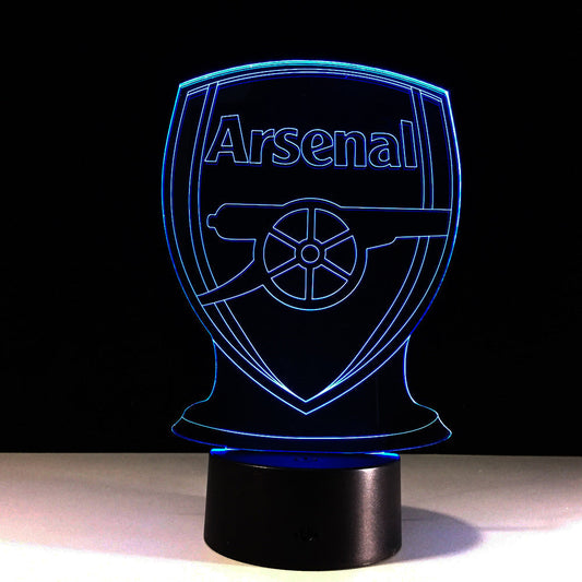 Norvo | Fotball Arsenal 3D Optisk Illusjonslampe