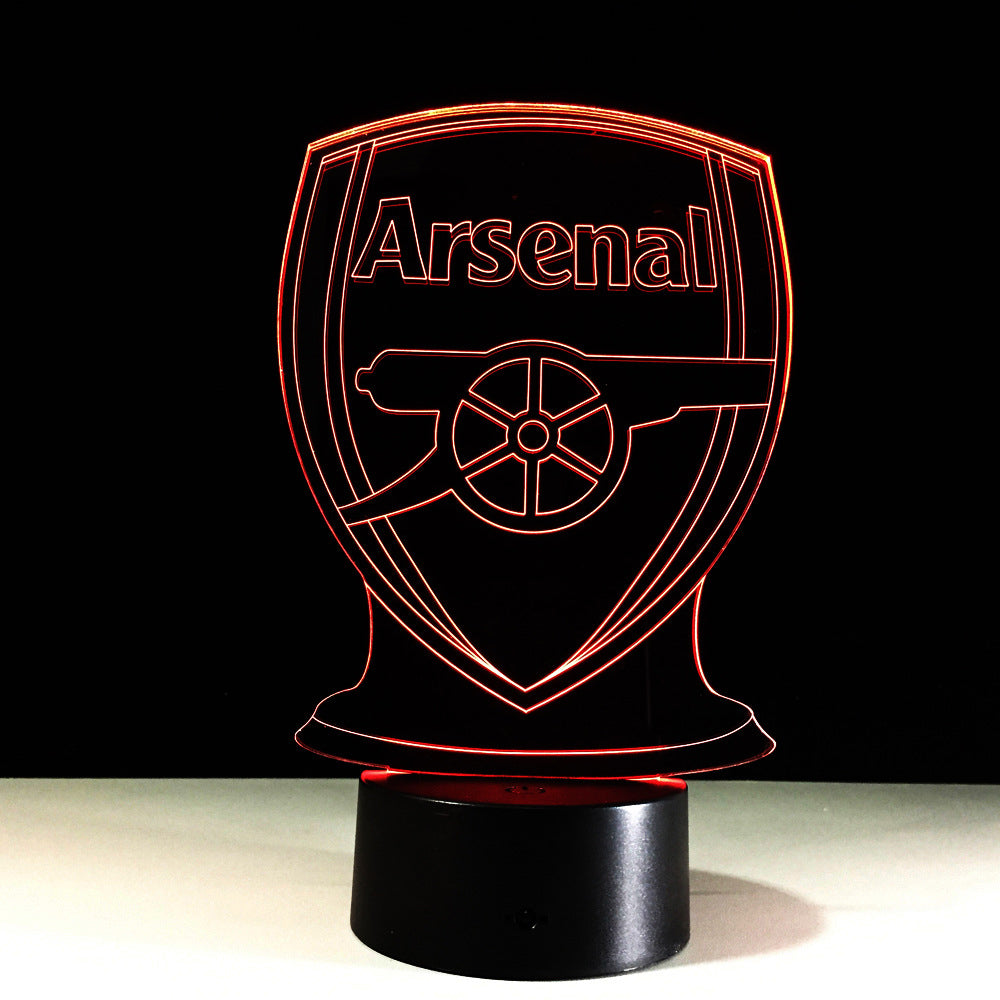 Norvo | Fotball Arsenal 3D Optisk Illusjonslampe
