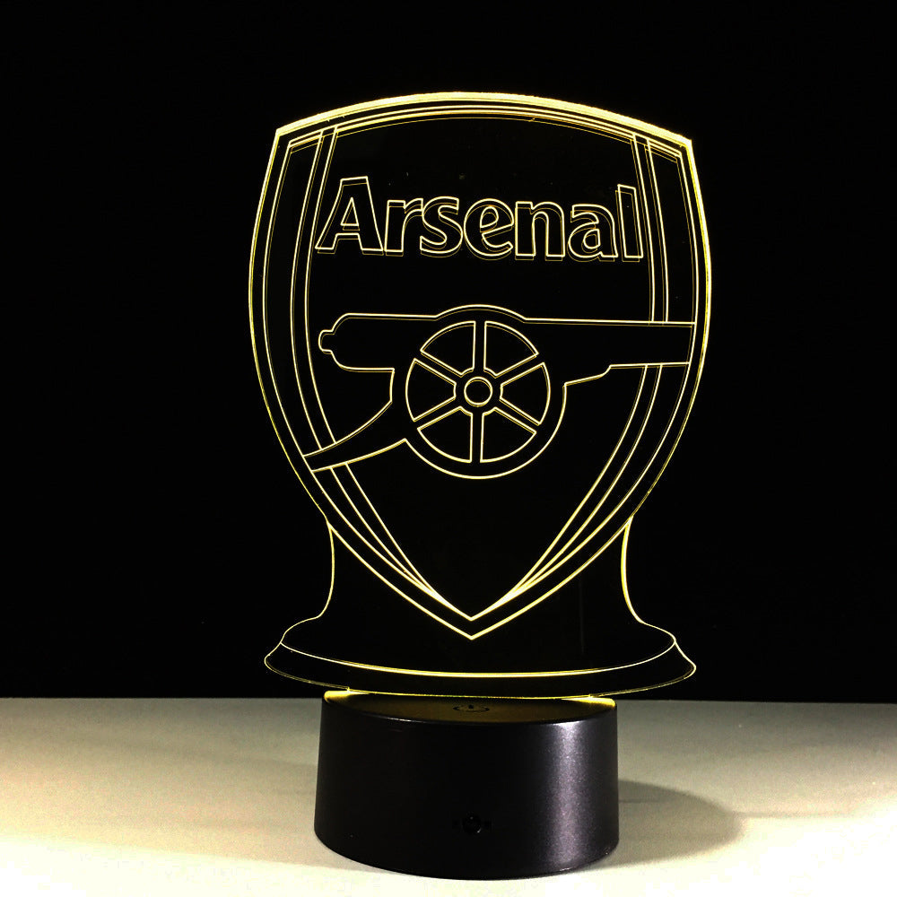 Norvo | Fotball Arsenal 3D Optisk Illusjonslampe