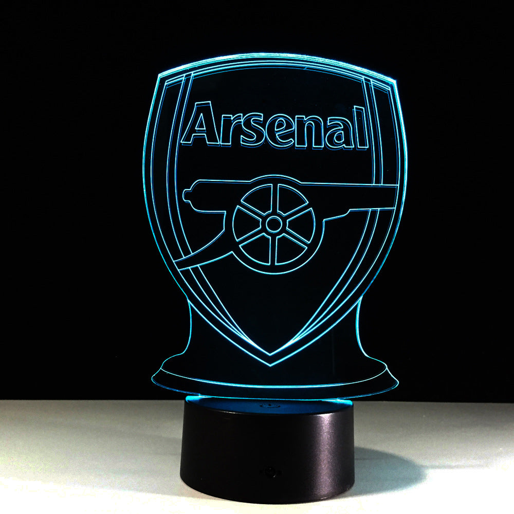 Norvo | Fotball Arsenal 3D Optisk Illusjonslampe