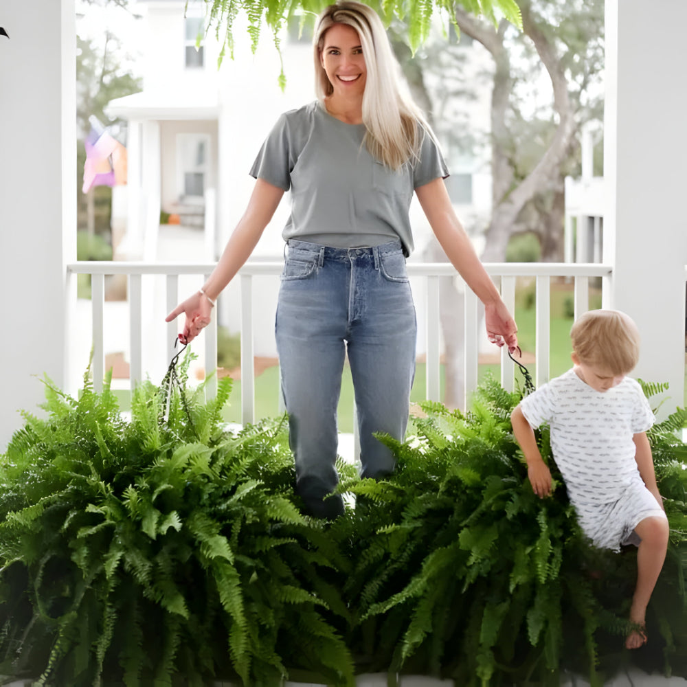 Norvo | Kunstig Boston Fern Hjem Deko Plante