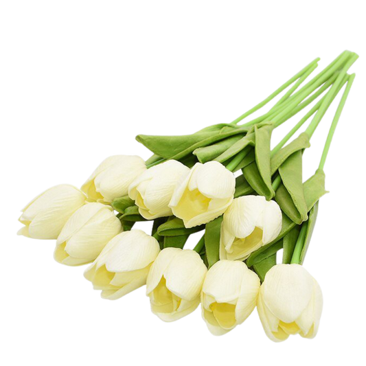 Kunstige tulipanblomster (10 stk)