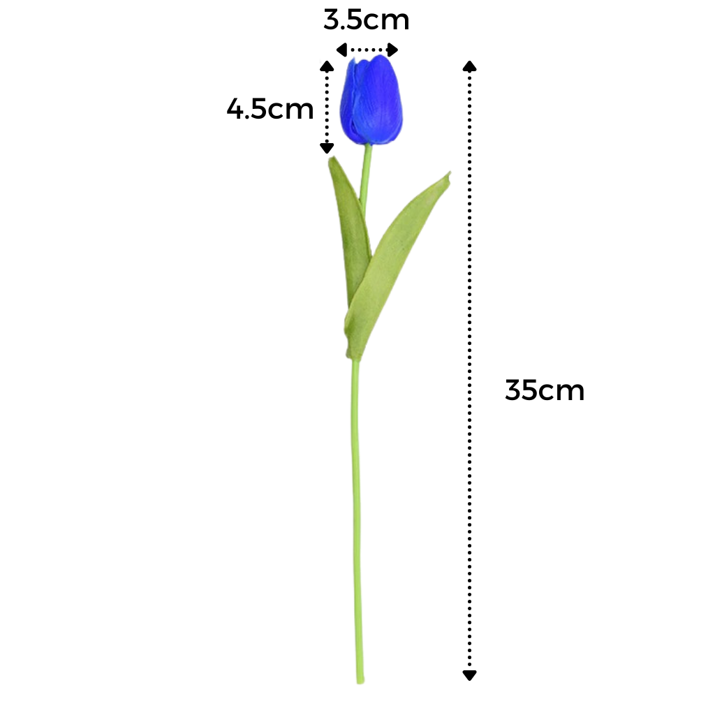 Kunstige tulipanblomster (10 stk)